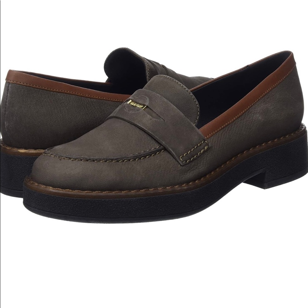 Geox brown women’s loafers size 10